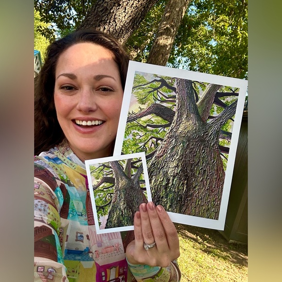 ‘Grounded’ Limited Edition Glicée Fine Art Print Unframed Signed Nature Tree - Picture 5 of 11